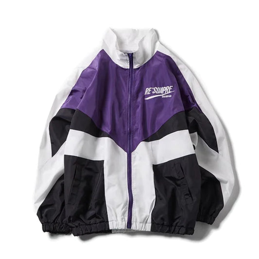 Deeptown Vintage Y2K Oversized Bomber Jacket for Women